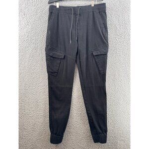 Brooklyn Cloth Mens Black Cargo Jogger Pants Size Medium